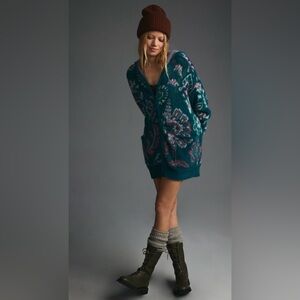 ‼️RARE‼️🎸Daily Practice by Anthro🎸🔥NWT🔥Fleece Zip-Up Hoodie in Turquoise—XS